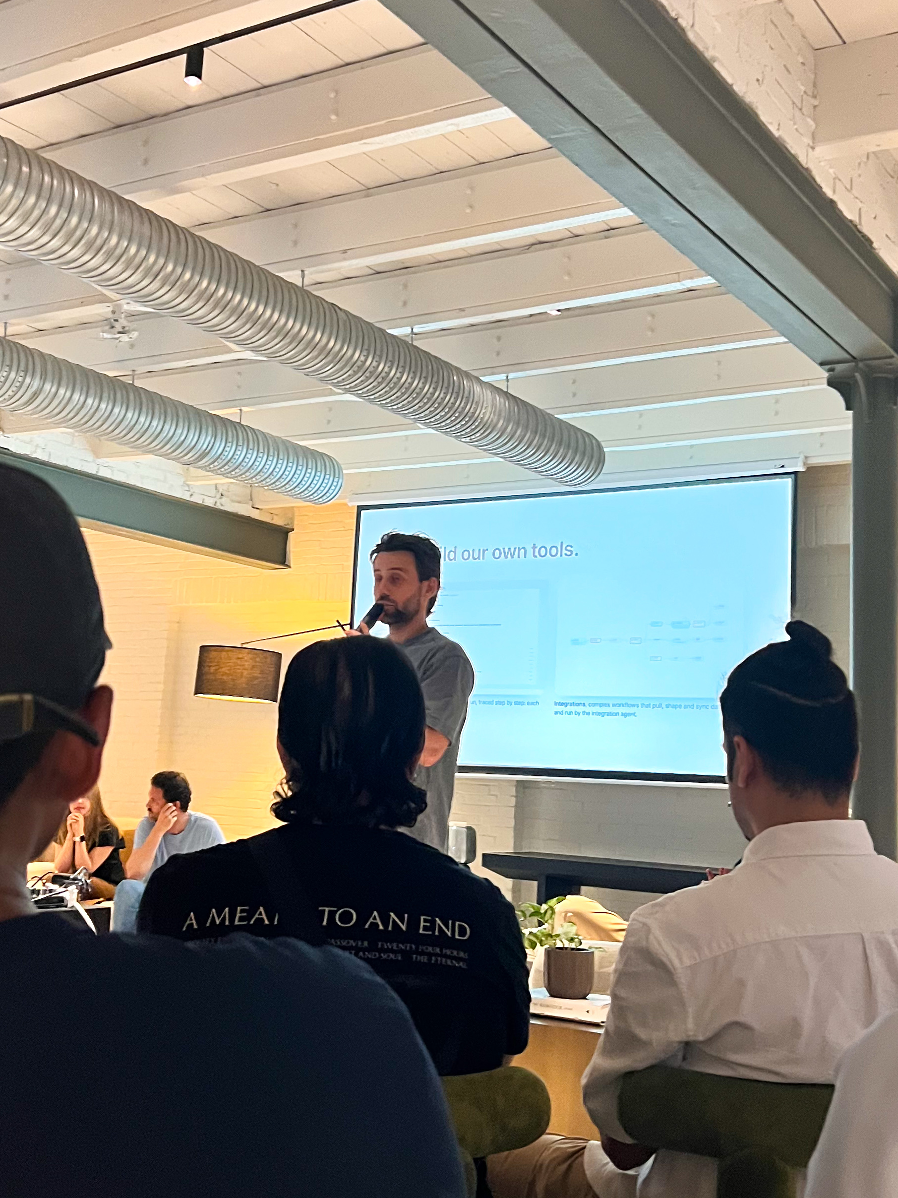 Titus Ex speaking during Future of Product #4 Agentic AI.
